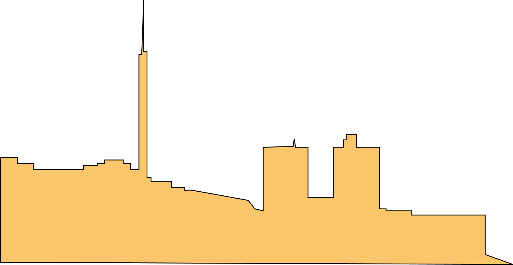 Oslo skyline silhouette